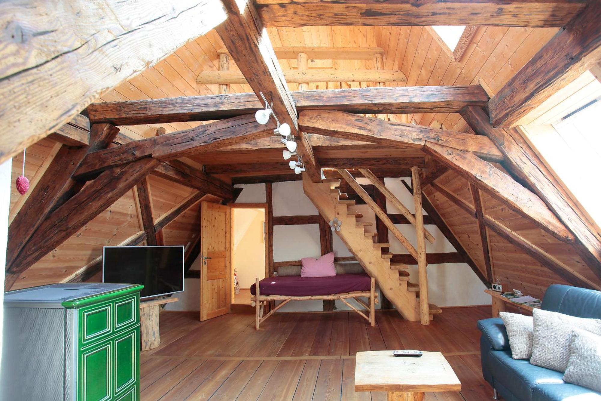 Gemuetliches Apartment Mit Galerie Im Ferienhof Litzendorf Eksteriør bilde